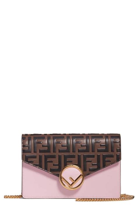 fendi calfskin by the way wallet on chain|Fendi women's wallets.